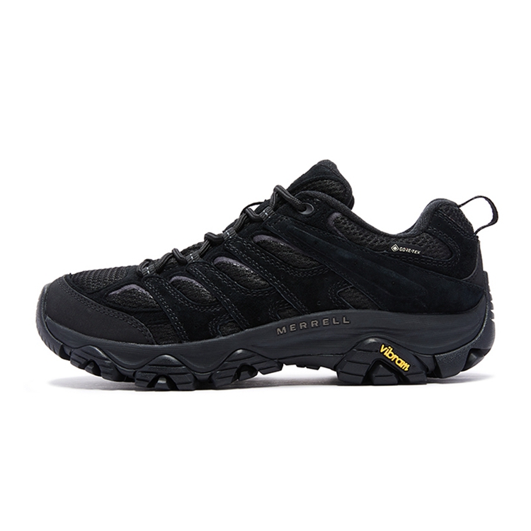 MERRELL MOAB 3 Slip Resistant, Abrasion Resistant, Breathable Low Top Hiking Shoes Men's Black