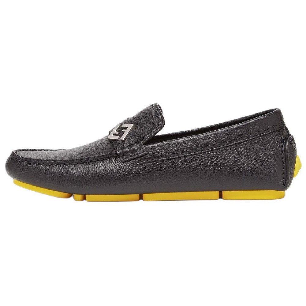 FENDI Ff Plaque Driving Loafers