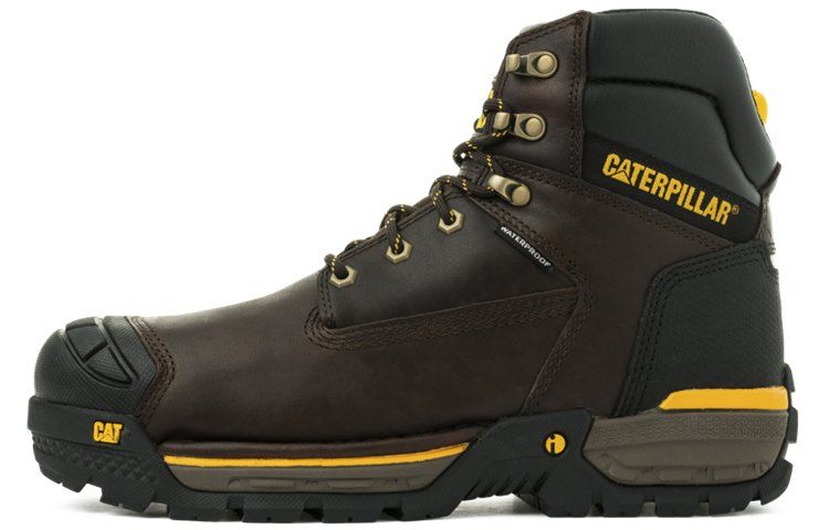CAT Excavator Lt 6' S3 Wr Hro Sra Warm And Wear Resistant Outdoor Boots Men's Dark Umber