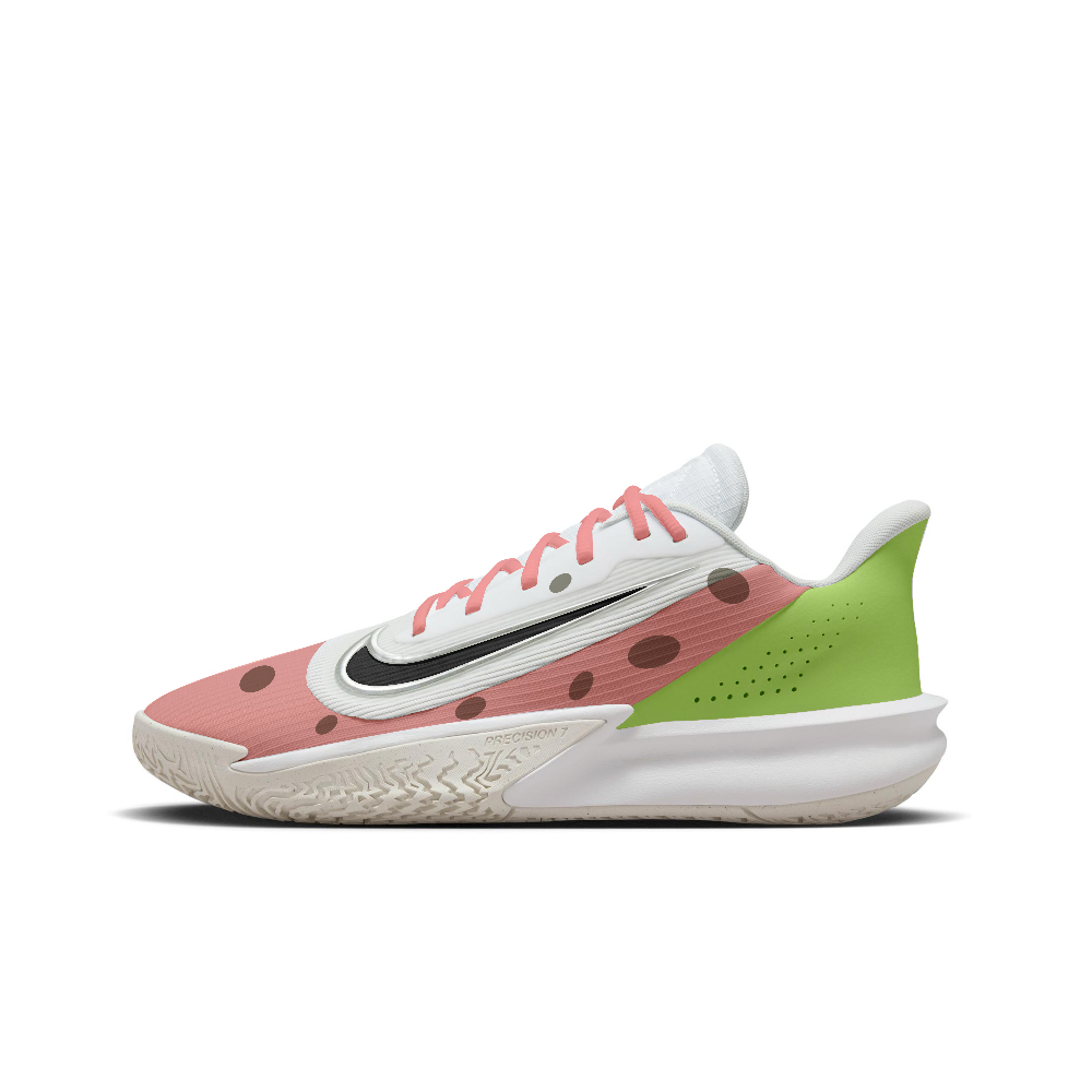 Nike Precision 7 Abrasion Resistant Low Top Basketball Shoes Men's Pink