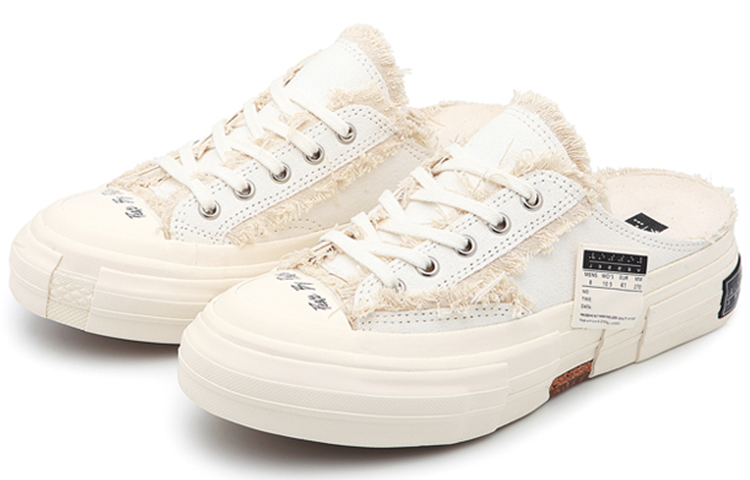 VESSEL Rubber Sole Closed Toe Slippers Unisex White