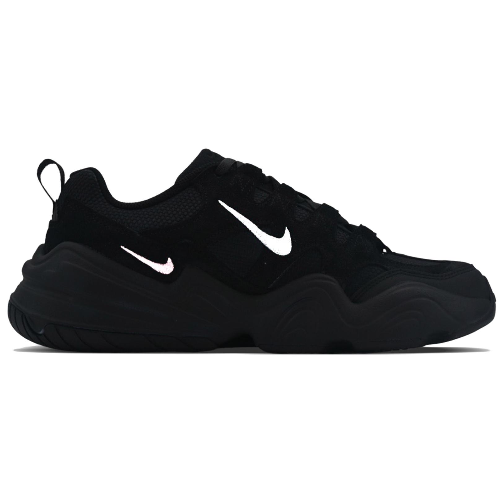 Nike Tech Hera Abrasion Resistant Low top Casual Shoes Unisex Black White