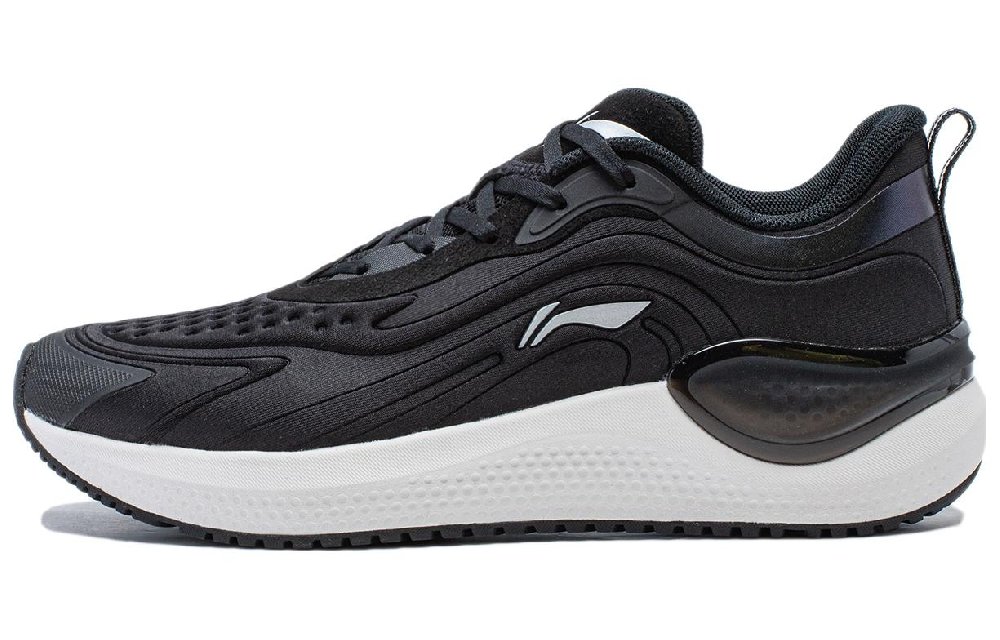 LiNing Cushioning Wear-Resistant Low-Top Running Shoes Women's Black