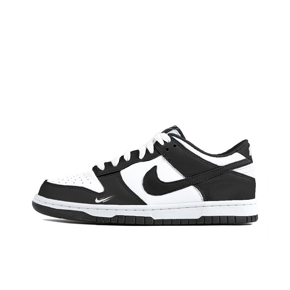 Nike Dunk Anti Slip Wear Resistant Low Top Skateboard Shoes Unisex Black White