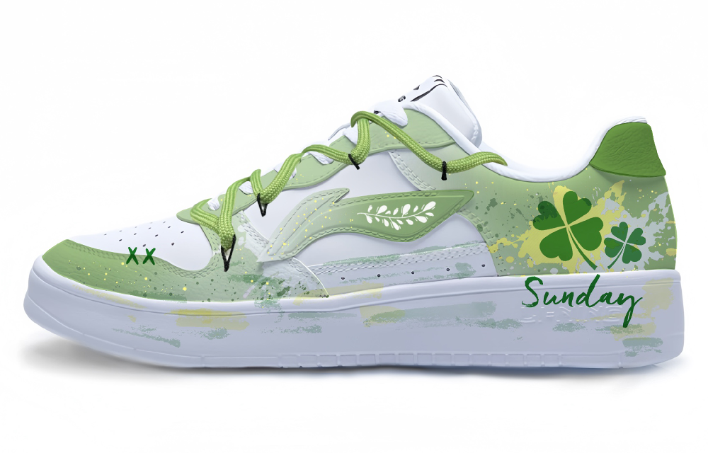 LiNing Pontoon Boats Slip Resistant, Abrasion Resistant, Breathable Low Top Skateboard Shoes Men's Green