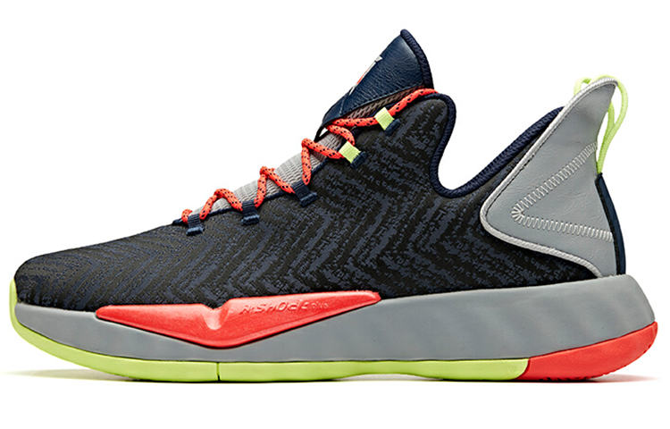 Anta Crazy 3 Cushioning Low-Top Basketball Shoes Men's Gray Orange