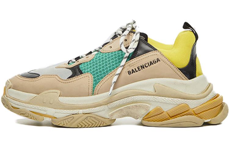 Balenciaga Triple S Beige Green Yellow 2018 Reissue