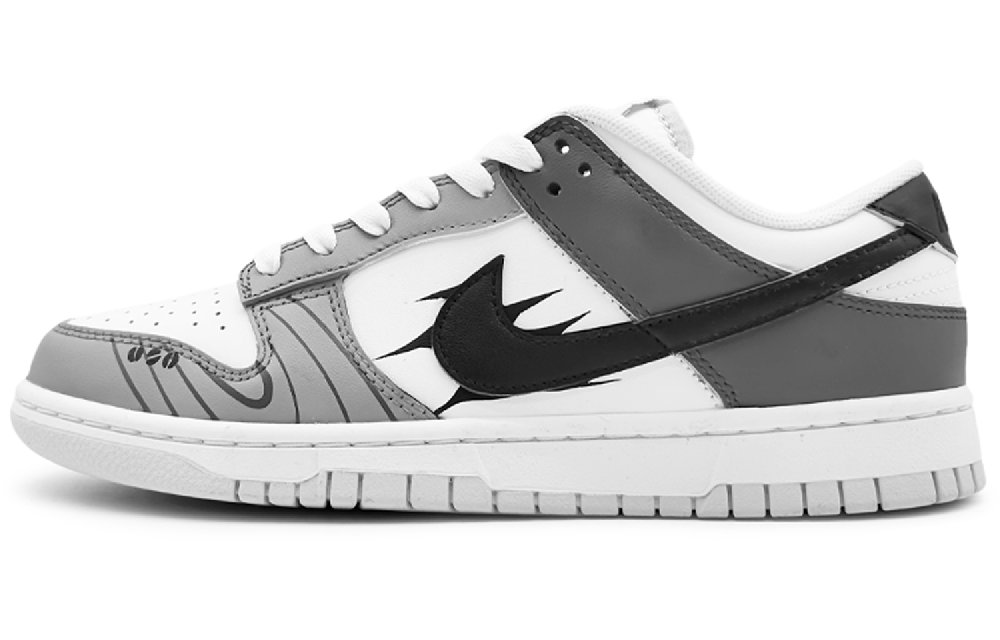 Nike Dunk Low 'Pure Platinum' EIGHT% Slip-Resistant Cushioning Low-Top Skateboard Shoes Men's Gray White