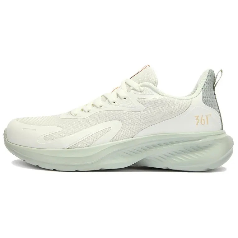 361° Anti Slip Wear Resistant Low Top Casual Running Shoes Women's White Green
