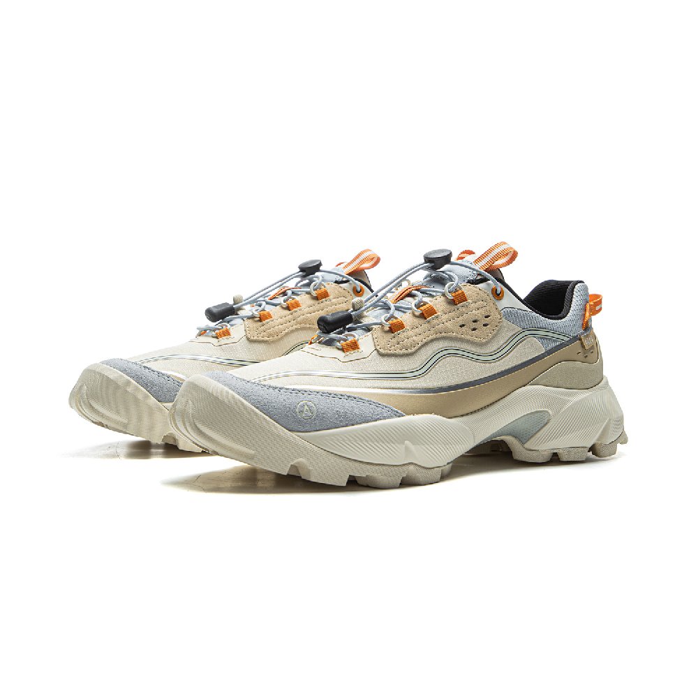 ANB x LiNing Cushioning Rebound Low Top Casual Shoes Women's Beige Blue
