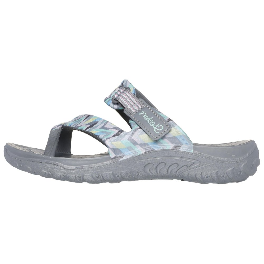 Skechers Slip-Resistant Abrasion-Resistant Slide Slippers Women's Gray