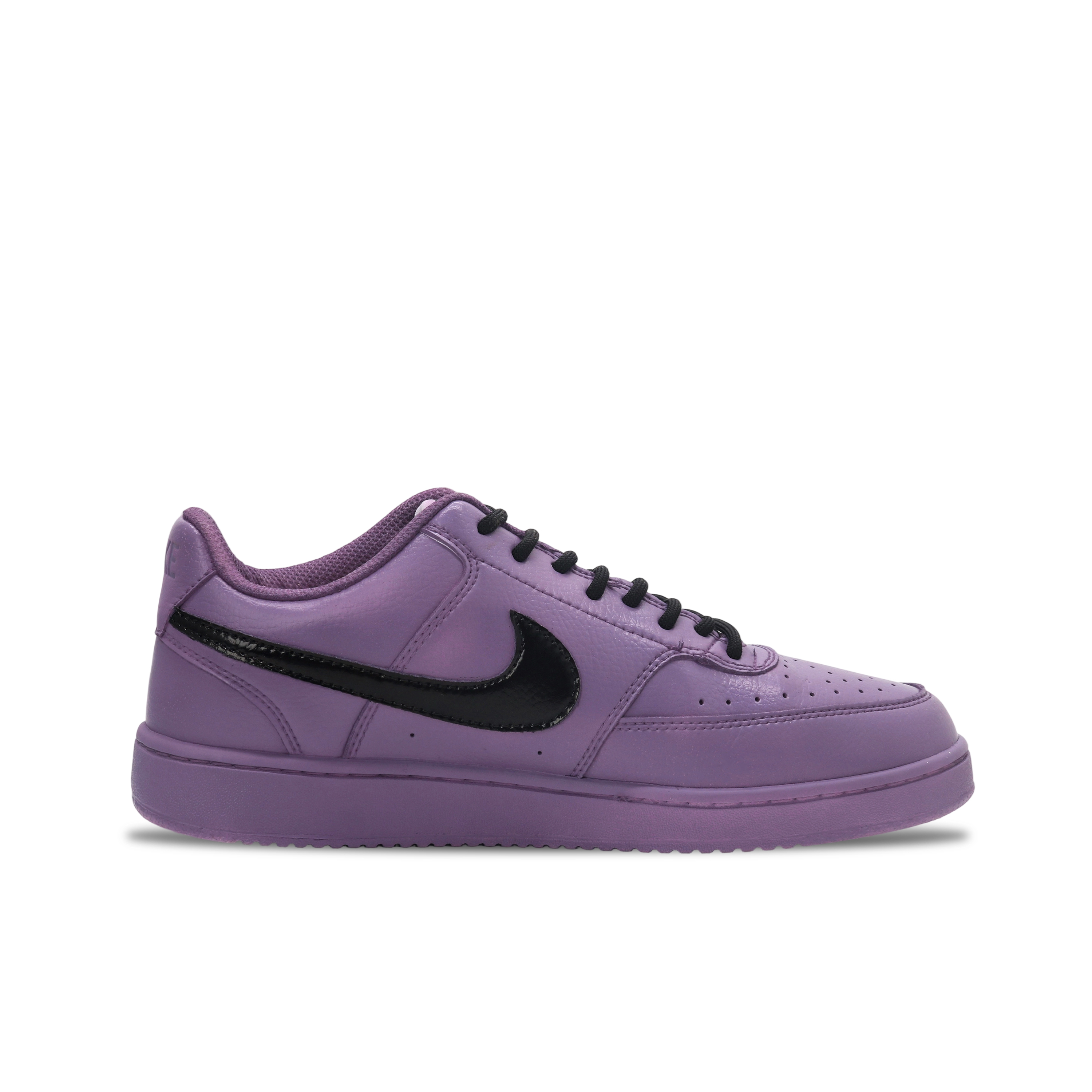 Nike Court Vision Purple Night Star Waterfall Lightweight And Breathable Low top Skateboard Shoes Men's Black