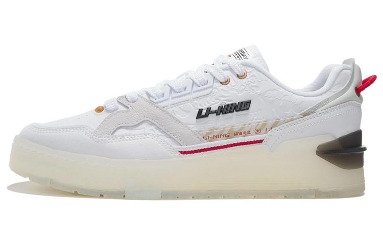 LINING 001 BTC Skateboard Shoes Men Low Top Standard White