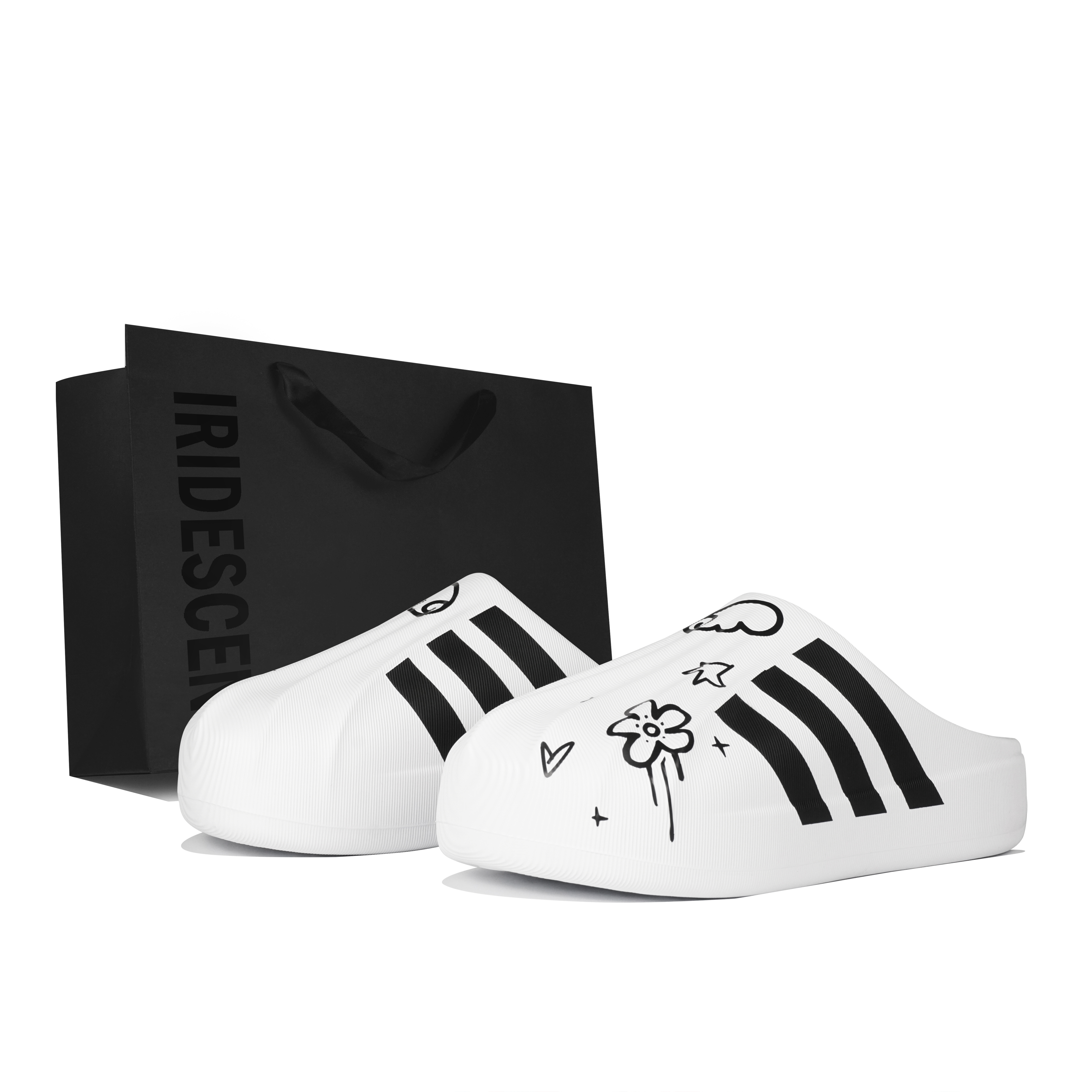 Adidas Originals AdiFOM SUPERSTAR MULE No Special Function Closed Toe Slippers Unisex Black White