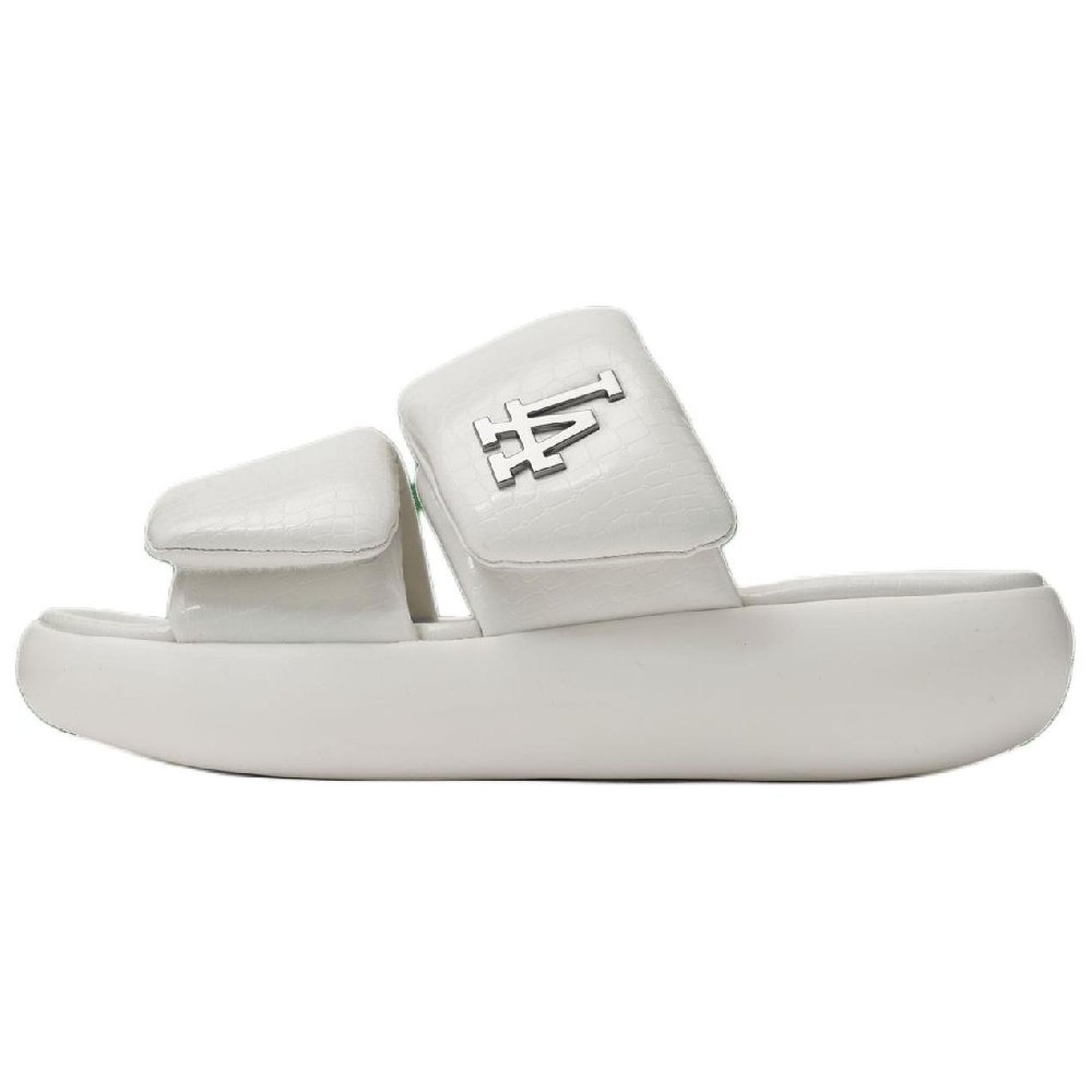 MLB LA DODGERS Slip Resistant Abrasion Resistant Slide Slippers Unisex White