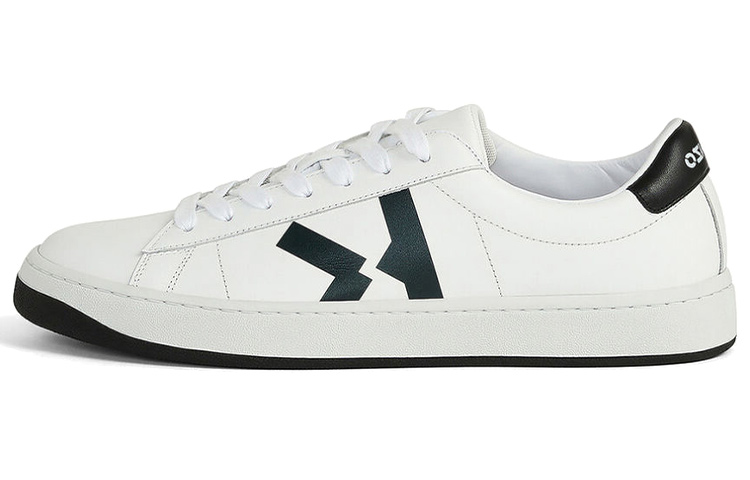 KENZO Takashi Kourt K Log Stylish Skateboarding Shoes Men's White