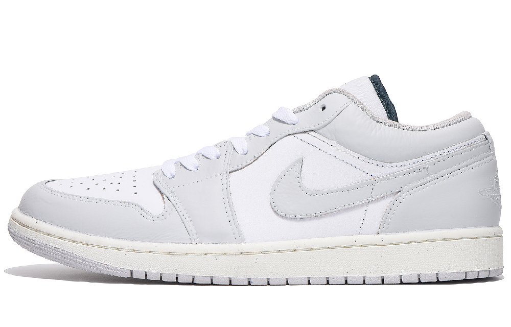 Jordan Air Jordan 1 Abrasion Resistant Coverage Low Top Vintage Basketball Shoes Men's Light Gray