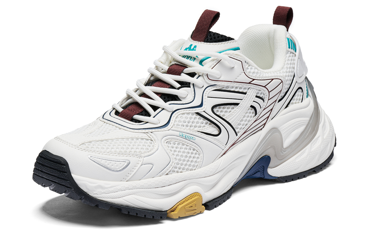 Kappa Wind Chaser 2 Back to Back Anti Slip Wear Resistant Low Top Chunky Sneakers Unisex Classic White купить в интернет-магазине Yoocart с быстрой доставкой по России.