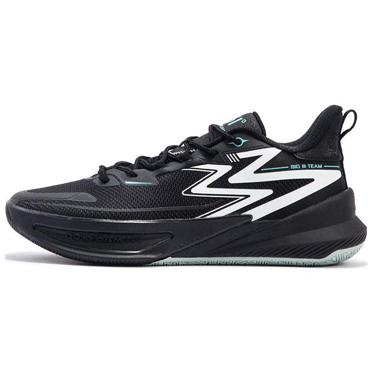361° Big3 Team Big3 Team 2nd Generation Wear-Resistant Low-Top Basketball Shoes Men's Black White Green