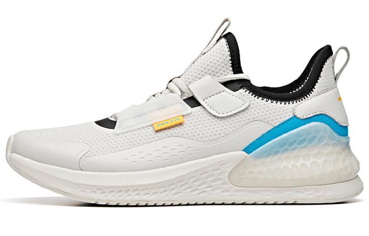 Anta C37 Series Slip Resistant And Breathable Low Top Running Shoes Men's Gray Blue Black