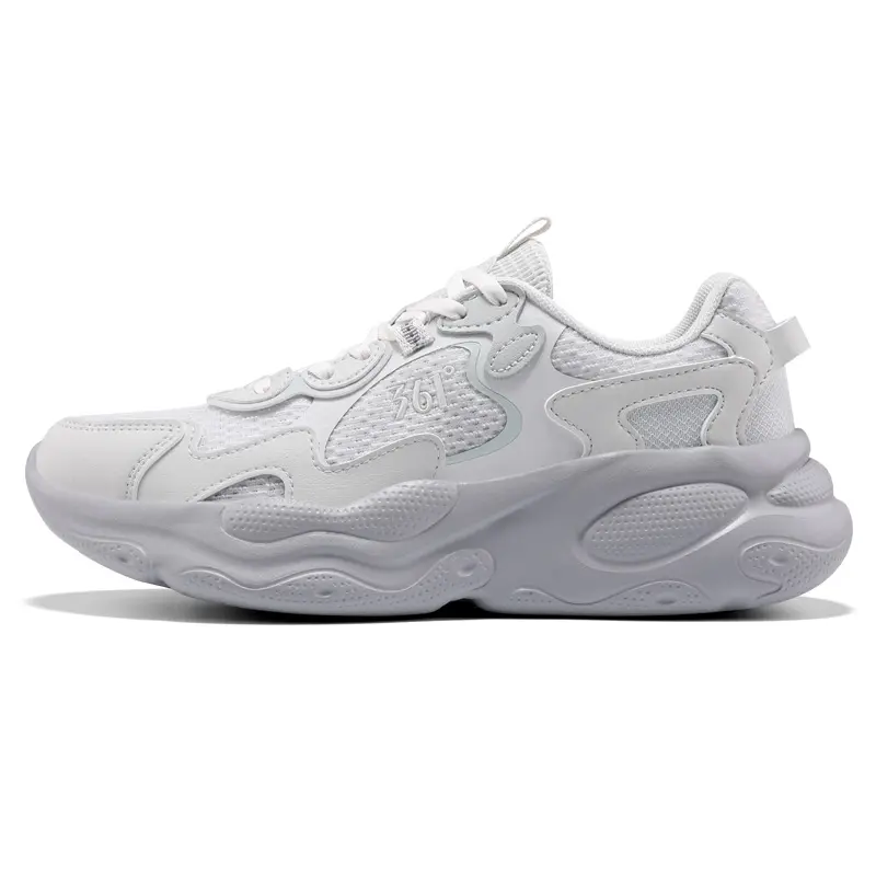 361° Yunshu Cushioning Abrasion Resistant Lightweight Low Top Casual Running Shoes Women's Gray