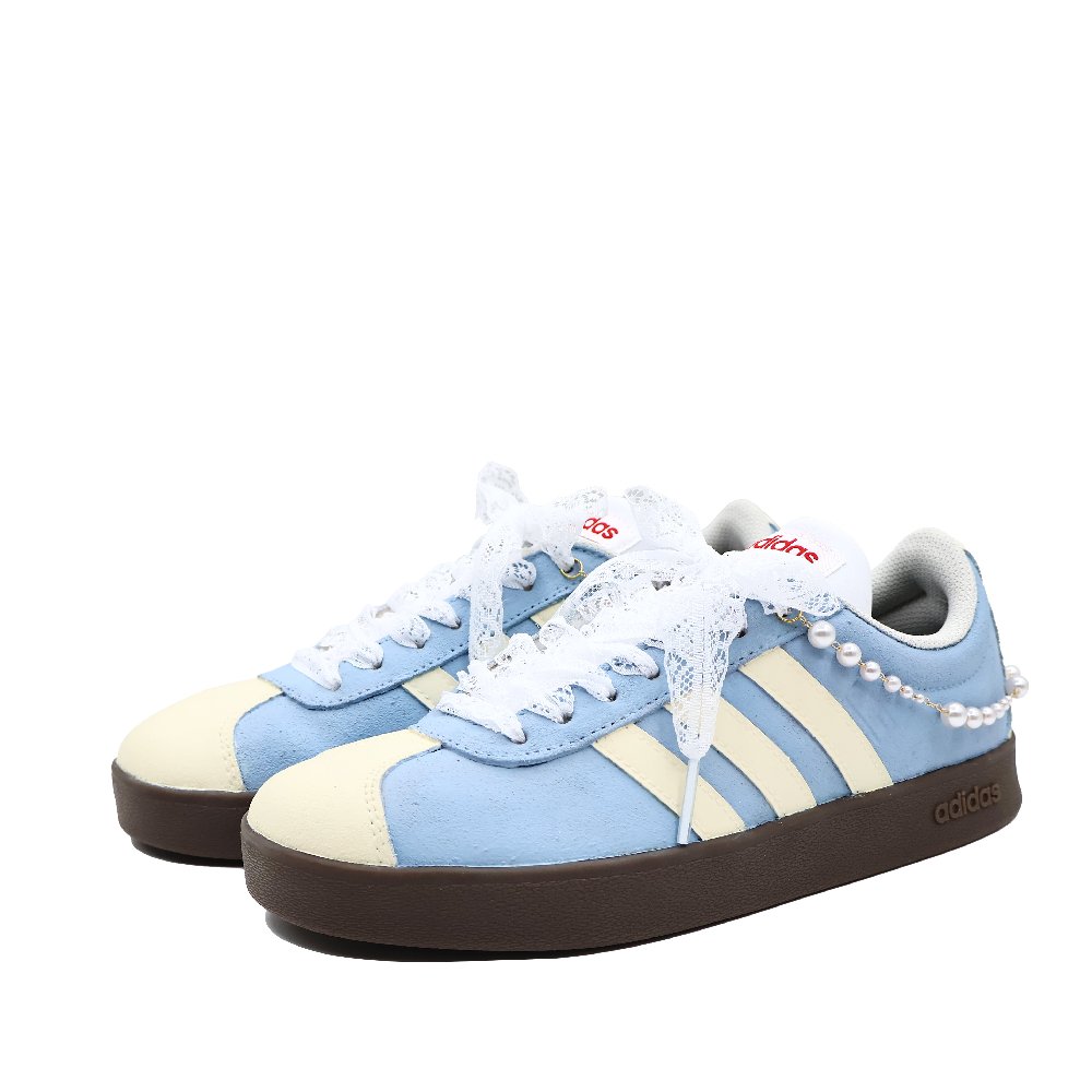Adidas Neo Vl Court Classic Skateboard Shoes Unisex Low Top Yellow