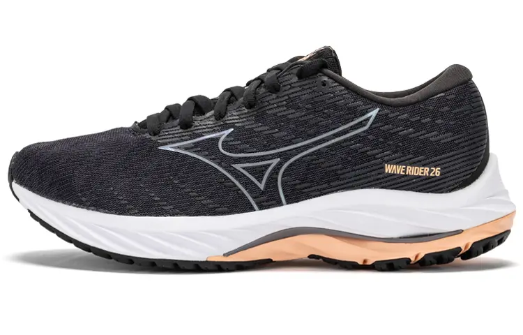 Mizuno Women's Wave Rider 26 'Black Salmon' Women's