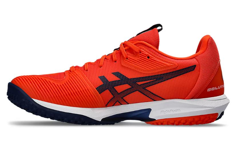Asics Solution Speed FF 3 Abrasion Resistant Low Top Tennis Shoes Men's Orange