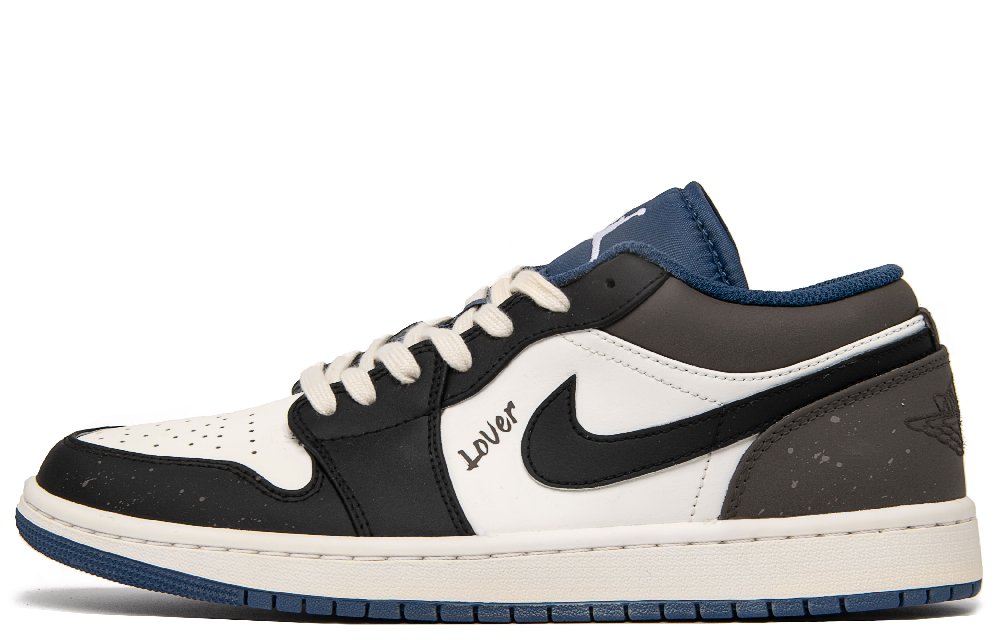 Jordan Air Jordan 1 Dark Chocolate Mocha Anti Slip Wear Resistant Low Top Vintage Basketball Shoes Men's Beige Brown