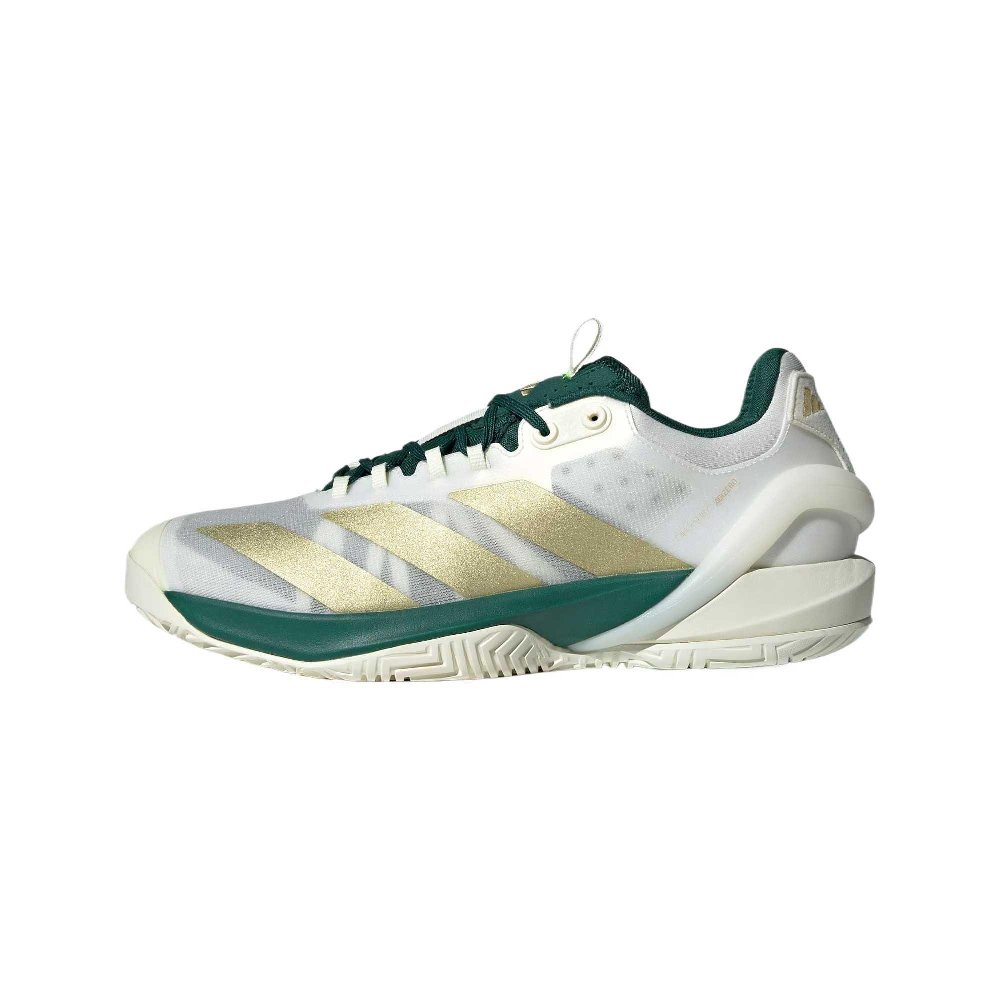 Adidas Adizero Cybersonic 2 Breathable Low Top Tennis Shoes Men's White Green