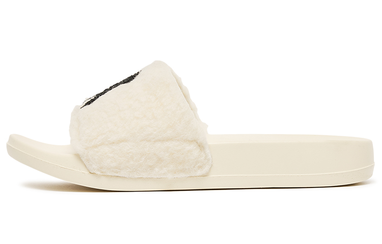 MLB Slipper Rubber Sole Slip-Resistant Slide Slippers Unisex Ecru