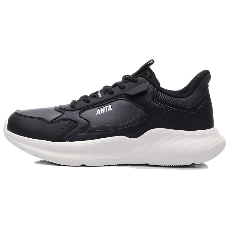 Anta Anti-Slip Wear-Resistant Low-Top Casual Shoes Men's Black Gray