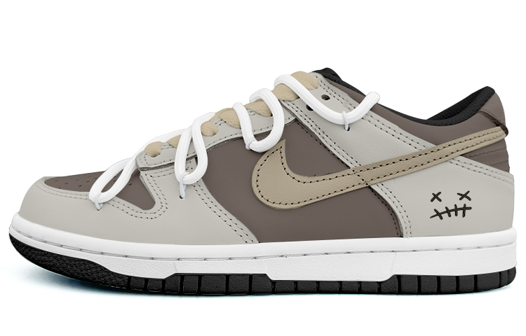 Nike Dunk Low Top Skateboard Shoes GS Brown
