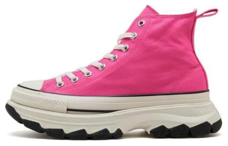 Converse All Star Trekwave Slip Resistant Abrasion Resistant Shock Absorbers High Top Canvas Shoes Unisex Pink