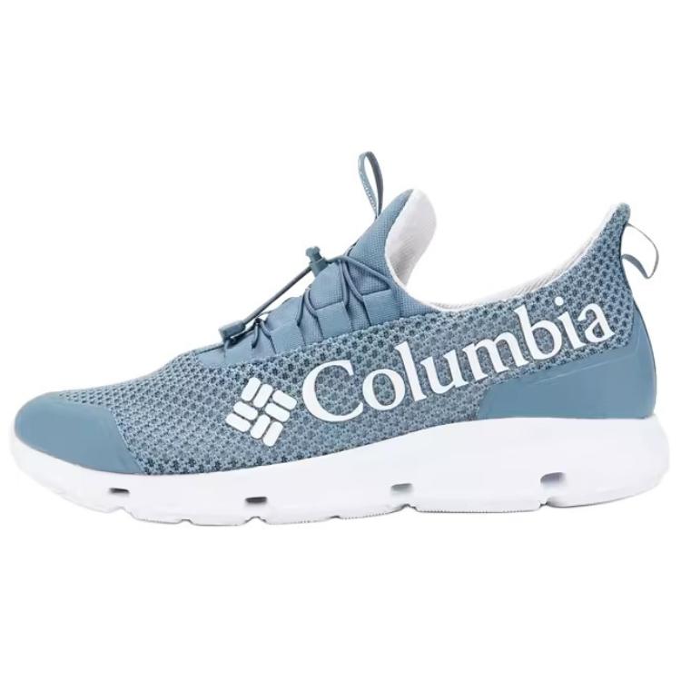 Columbia River Trekking Shoes Cushioning Breathable Supportive Lightweight Low-Top Outdoor Shoes Men's Gray Blue