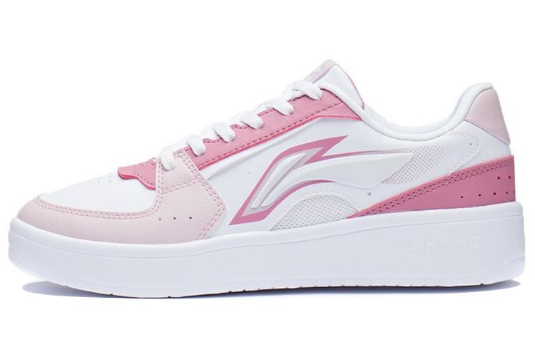 LINING Xinghe Skateboard Shoes Women's Low-Top Soft Sand Pink