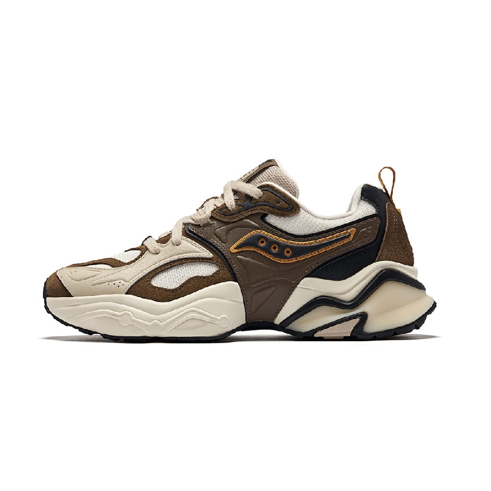 Saucony STABIL RE Low Top Running Shoes Unisex Brown Beige Black