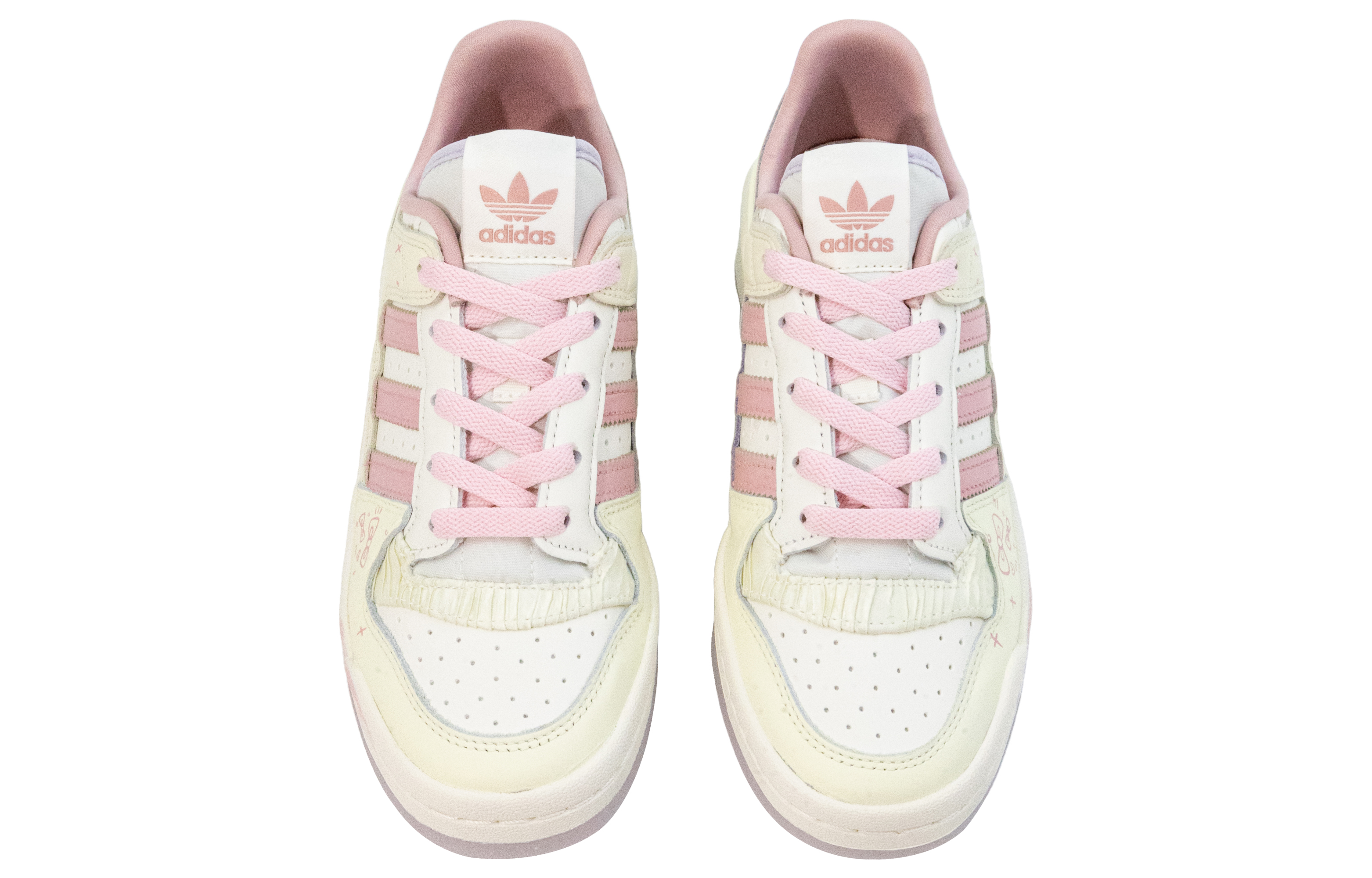 Adidas Originals FORUM Extreme Pink Heart Sweet Rabbit Cushioning Low top Skateboard Shoes Women's Beige Pink купить в интернет-магазине Yoocart с быстрой доставкой по России.