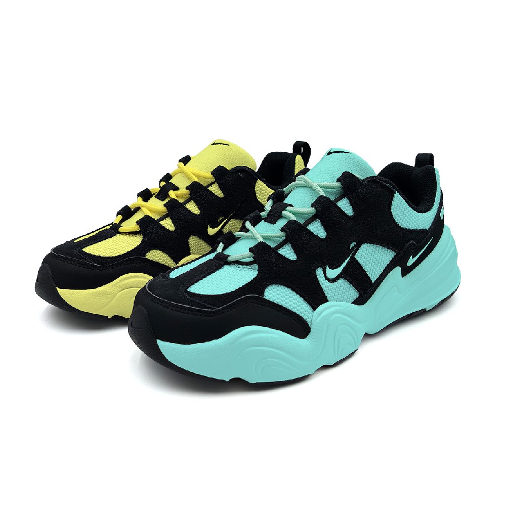 Nike Tech Hera Lemon And Aqua Low Top Casual Shoes Unisex Yellow Green