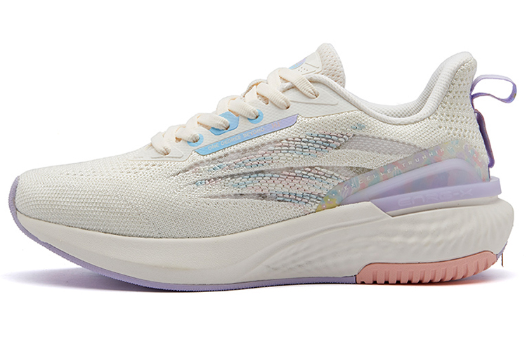 361° Breathable Cushioning Low-Top Running Shoes Women's White Purple