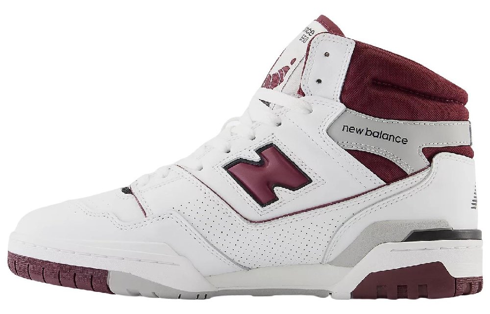 New Balance Винтажные баскетбольные кроссовки High Top Белый Красный Унисекс