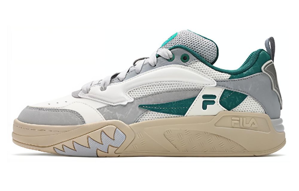 FILA Cushioning High-Top Vintage Basketball Shoes Men's Gray Green
