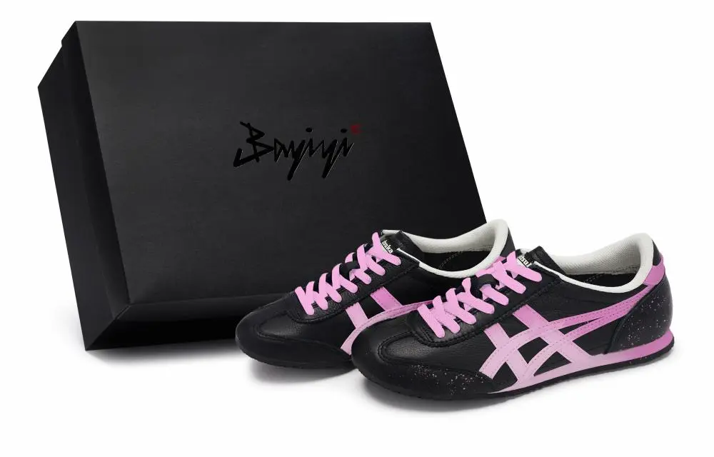 Onitsuka Tiger Machu Racer Casual Shoes Unisex Low top Black/Pink