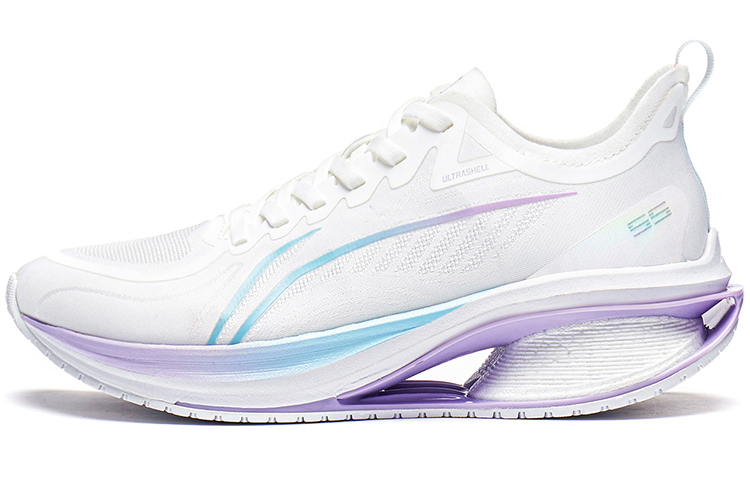 LiNing WuShi 5S 3.0 Anti Slip And Wear Resistant Breathable Low Top Casual Running Shoes Women's White Blue Purple
