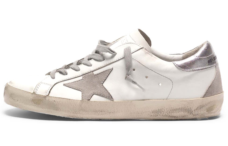 Golden Goose Superstar 'White Silver' Men's