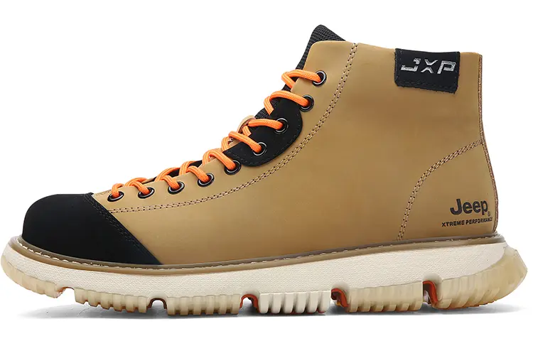 Jeep Ankle-Length Outdoor Boots Men's Yellow