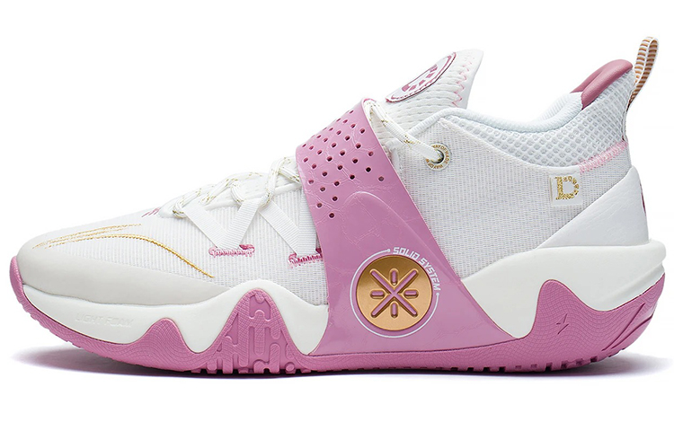 LiNing Cushioning, Slip Resistant, Abrasion Resistant, Coverage, Support Low top Basketball Shoes Men's Dark Rosy Red