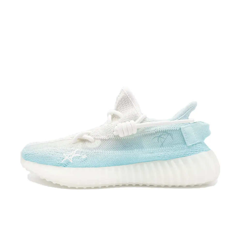 Adidas Originals Yeezy Boost 350 V2 Sea Salt Summer Cushioning, Wear Resistant Low Top Casual Shoes Unisex Blue
