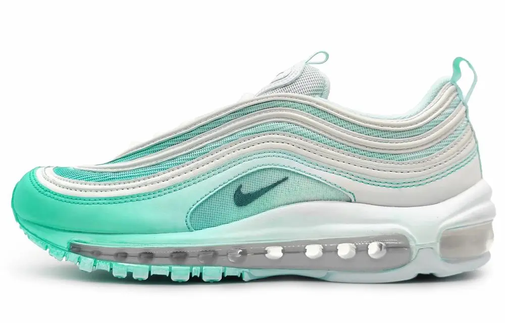 Nike Air Max 97 Cushioning Wear-Resistant Breathable Balance Low-Top Casual Shoes Unisex Green White Gradient