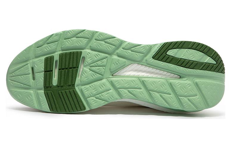 361° Red Flame 3 Anti Slip Wear Resistant Low Top Running Shoes Men's White Green
